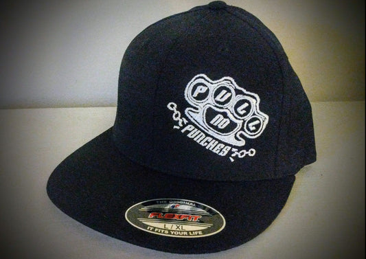 PNPA  FLEX FIT OFFSET LOGO.  Available with flat brim or curved brim. Indicate flat or curved, size (s/m or L/XL) and color in notes at checkout.