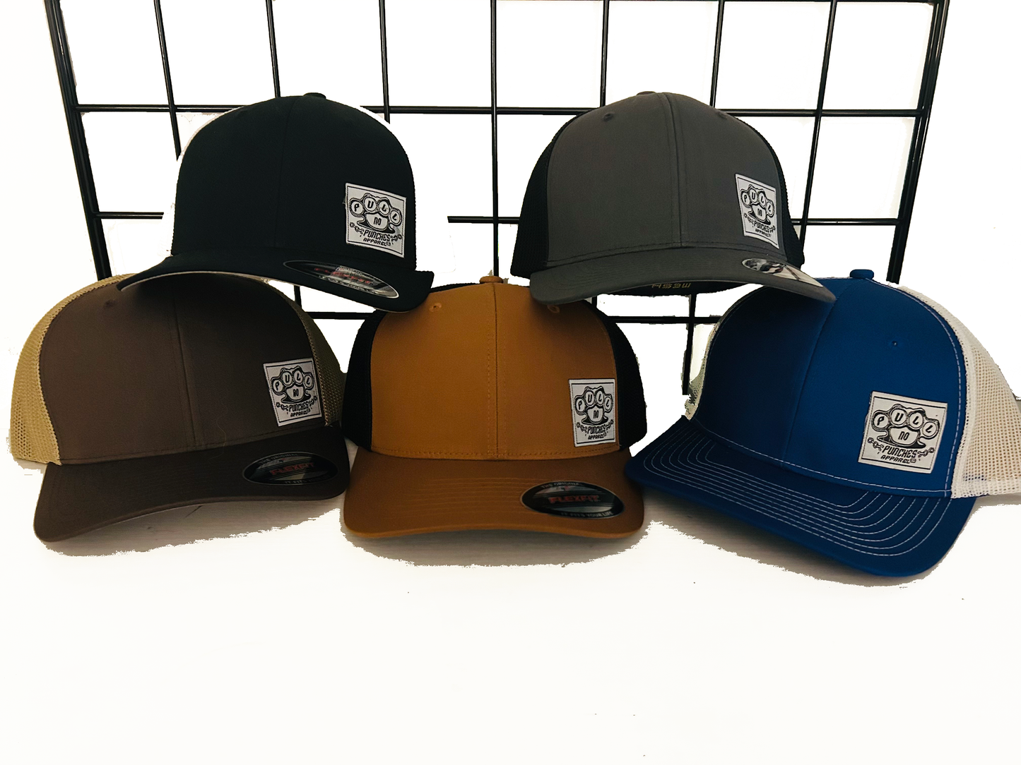 PNPA-FLEX FIT HAT with woven tag & mesh back. One size fits all.