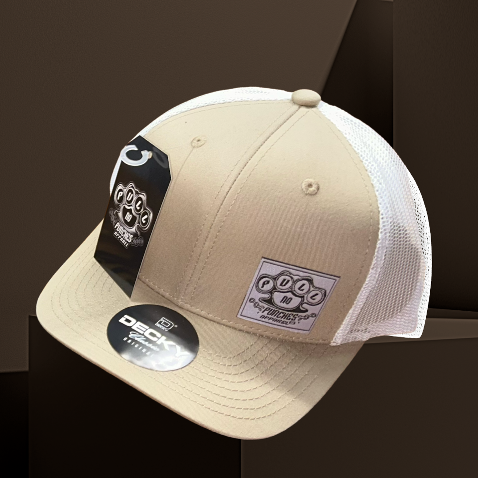 TRUCKER STYLE by DECKY.SnapBack w/curved brim & PNPA woven tag.