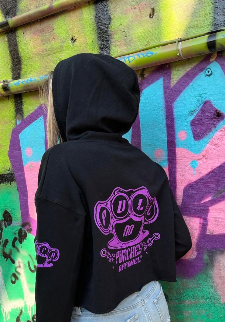 HOODIES (O.G.) Distressed purple logo.