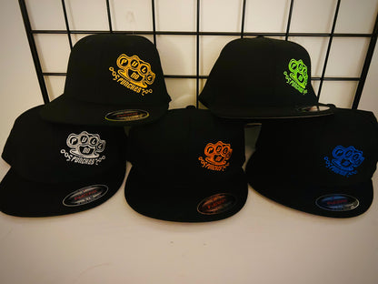 PNPA ￼ FLEX FIT OFFSET LOGO. ￼  Available with flat brim or curved brim. Indicate flat or curved, size (s/m or L/XL) and color in notes at checkout.