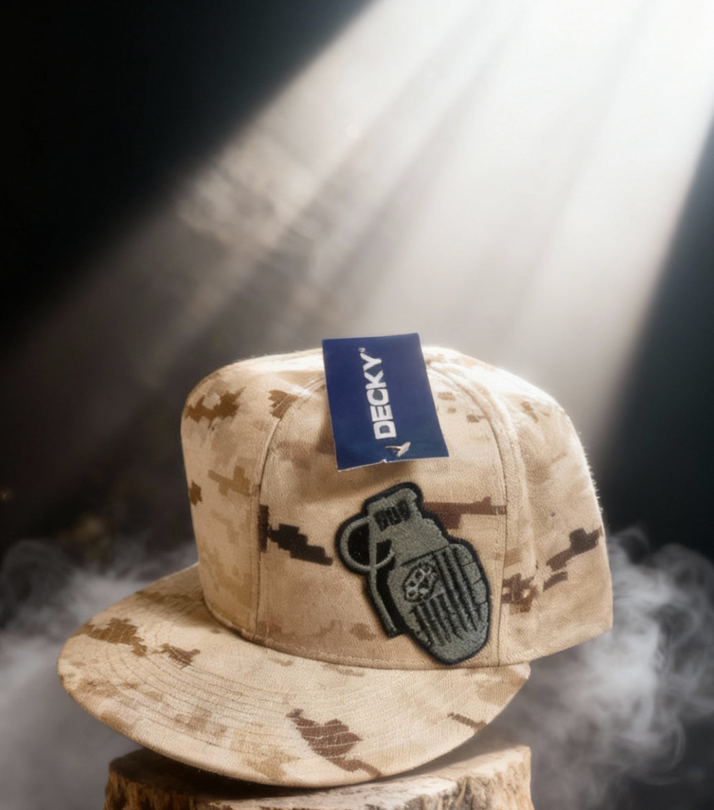 SUPPORT OUR SOLDIERS (S.O.S.)     Brown, digital camo hat.