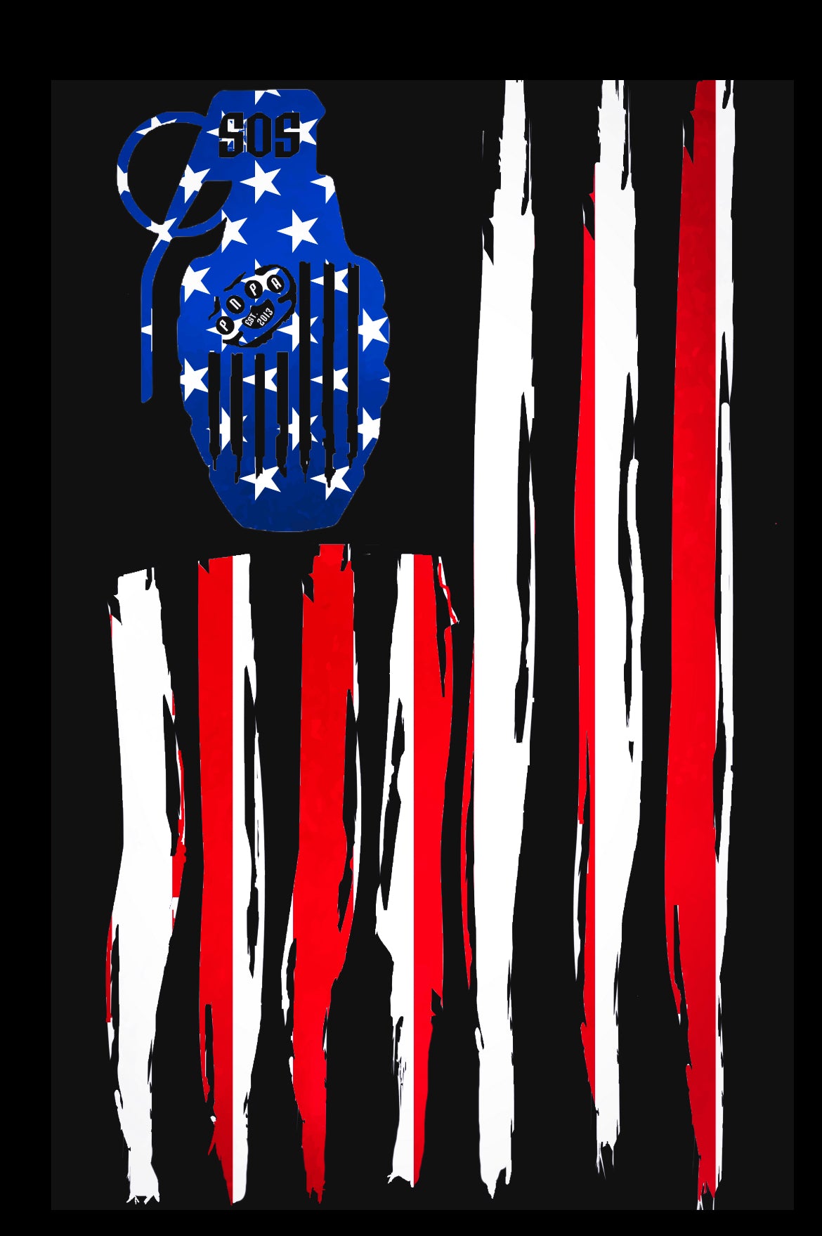 S.O.S.  GRENADE FLAG TSHIRTS & HOODIES