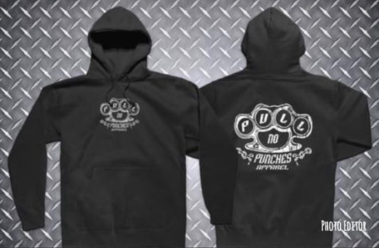 HOODIES (O.G.).     Distressed white logo.