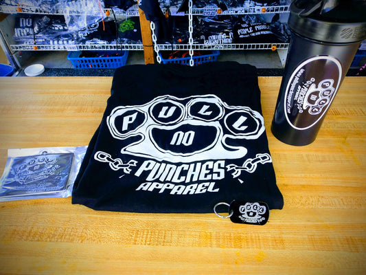 KNUCKLE SANDWICH. PNPA Mixercup, PNPA Tshirt, PNPA air freshener & PNPA keychain. Indicate what size tshirt in notes please..
