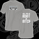 BEAST OR BITCH.            Indicate:                       Tank, T or hoodie.                   Men’s or ladies.           Color                                 In notes at checkout.