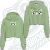 CRUSH-IT             CROPPED HOODIE.           Indicate what color, green, gray, black or camouflage in notes at checkout..