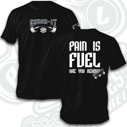 PAIN IS FUEL                 INDICATE:                       T, tank or hoodies      Men or ladies        (choices below👇🏻).            & Color.                               In notes at checkout.