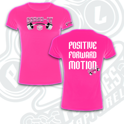 POSITIVE FORWARD MOTION                    Indicate:                       Men’s or ladies.           Tank, T or Hoodie.            (Choices below 👇🏻 )         & Color.                                In notes at checkout.