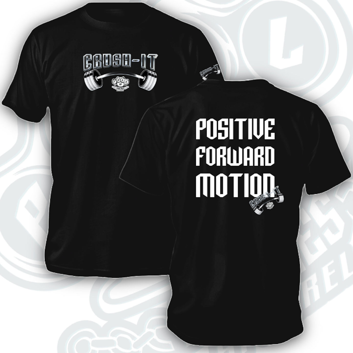 POSITIVE FORWARD MOTION                    Indicate:                       Men’s or ladies.           Tank, T or Hoodie.            (Choices below 👇🏻 )         & Color.                                In notes at checkout.