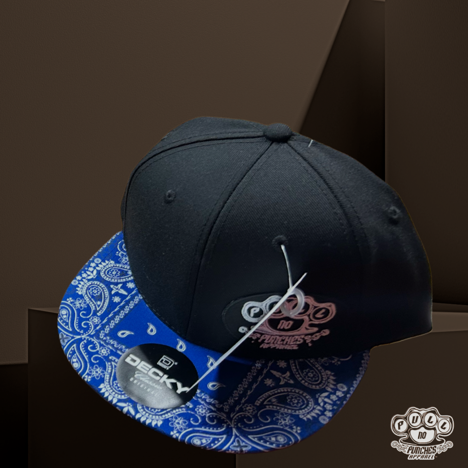 FLAT BRIM PAISLEY W/EMBROIDERED LOGO. DECKY SNAPBACK