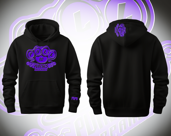 PURPLE  LOGO W/WHITE  HIGHLIGHT ￼ indicate color of hoodie in notes and checkout.