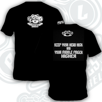 KEEP YOUR HEAD HIGH AND YOUR MIDDLE FINGER HIGHER           Tanks, T's & Hoodies