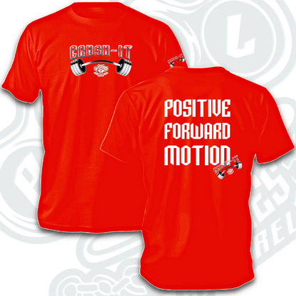 POSITIVE FORWARD MOTION                    Indicate:                       Men’s or ladies.           Tank, T or Hoodie.            (Choices below 👇🏻 )         & Color.                                In notes at checkout.