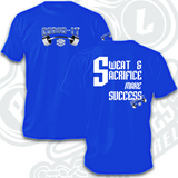 SWEAT & SACRIFICE    INDICATE:                       Tank ,T or Hoodie.           Men’s or ladies.            (choices below 👇🏻 )         & Color.                                In notes at checkout.